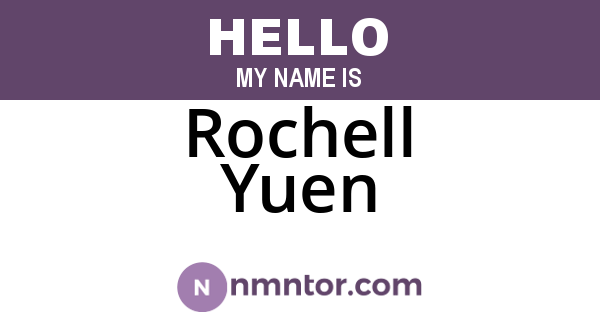 Rochell Yuen