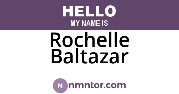 Rochelle Baltazar