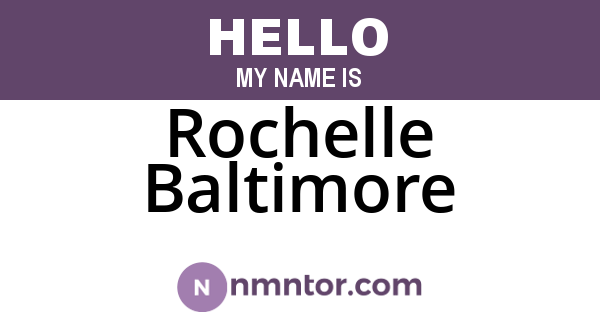 Rochelle Baltimore