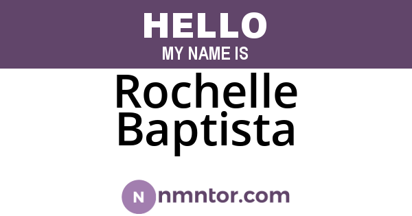 Rochelle Baptista