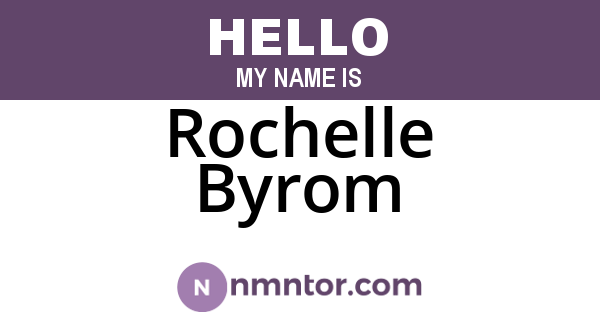Rochelle Byrom