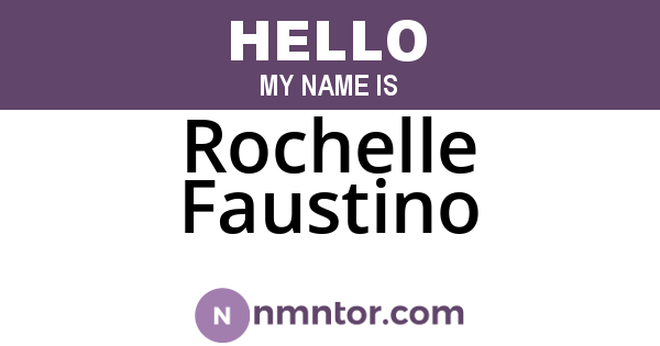 Rochelle Faustino