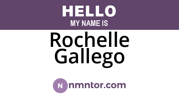 Rochelle Gallego