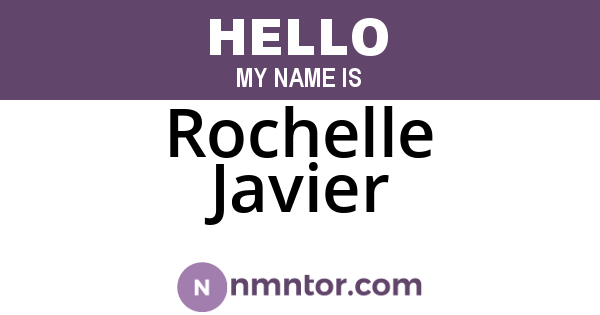 Rochelle Javier