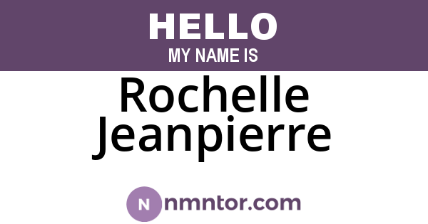 Rochelle Jeanpierre