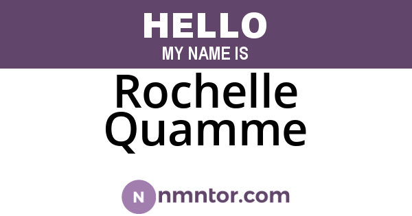 Rochelle Quamme
