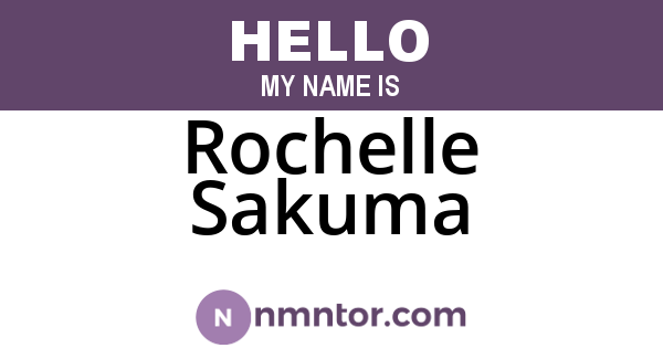 Rochelle Sakuma