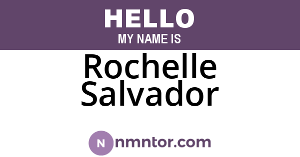 Rochelle Salvador