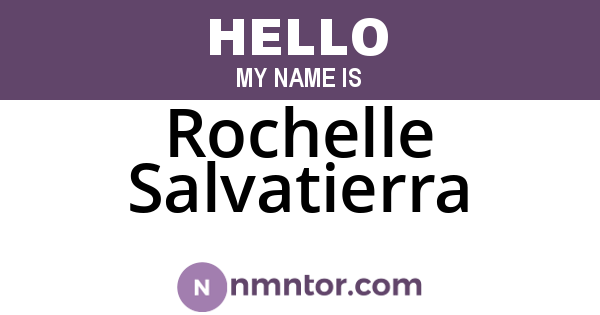Rochelle Salvatierra