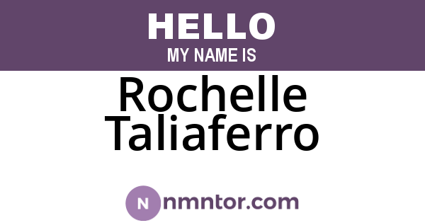 Rochelle Taliaferro