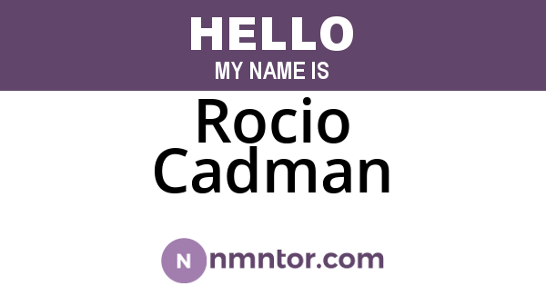 Rocio Cadman