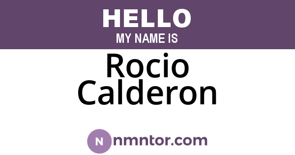 Rocio Calderon