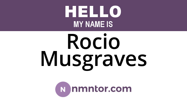 Rocio Musgraves