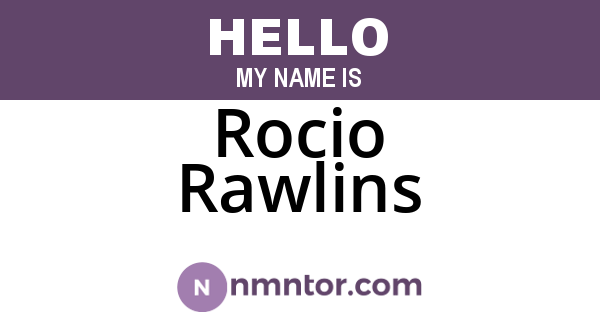 Rocio Rawlins