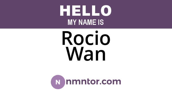 Rocio Wan