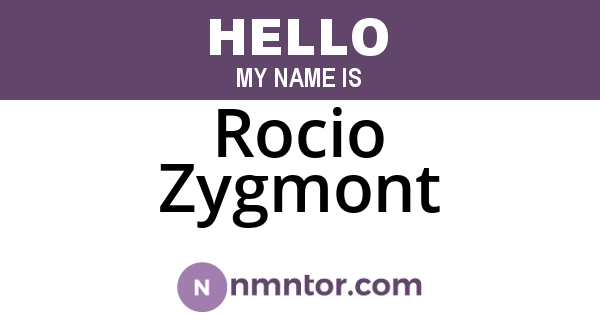 Rocio Zygmont