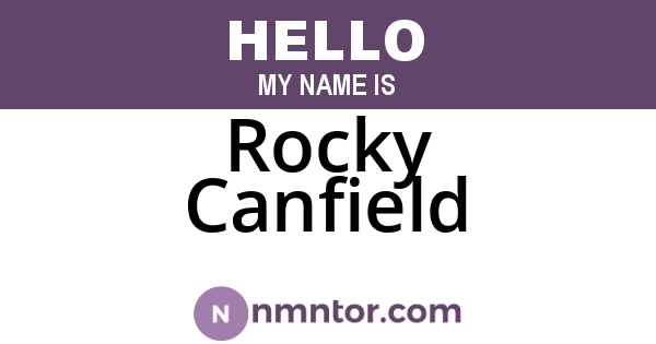 Rocky Canfield