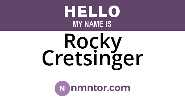 Rocky Cretsinger