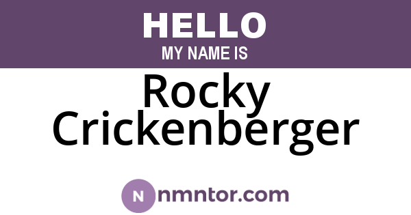 Rocky Crickenberger