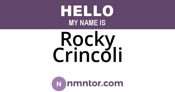 Rocky Crincoli