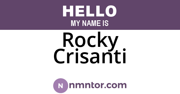 Rocky Crisanti