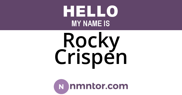 Rocky Crispen