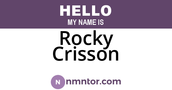 Rocky Crisson