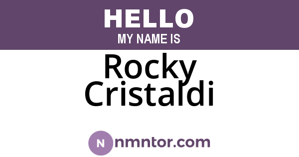 Rocky Cristaldi