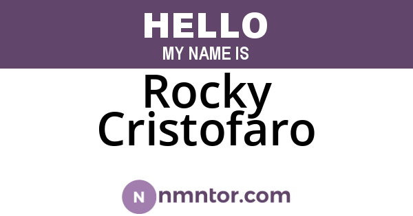 Rocky Cristofaro