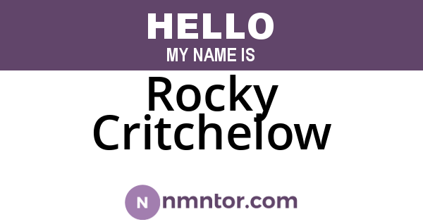 Rocky Critchelow