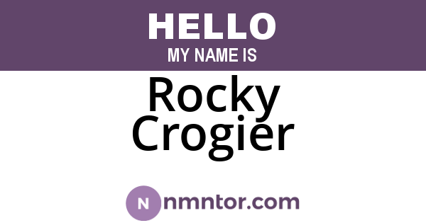Rocky Crogier
