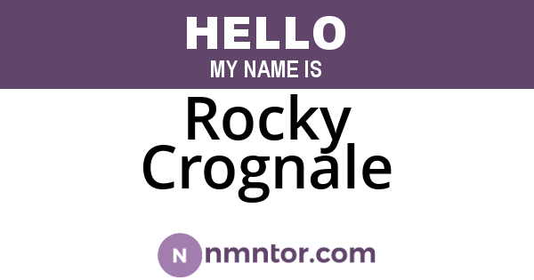 Rocky Crognale