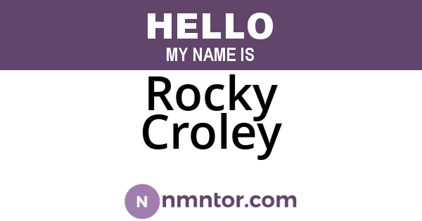 Rocky Croley