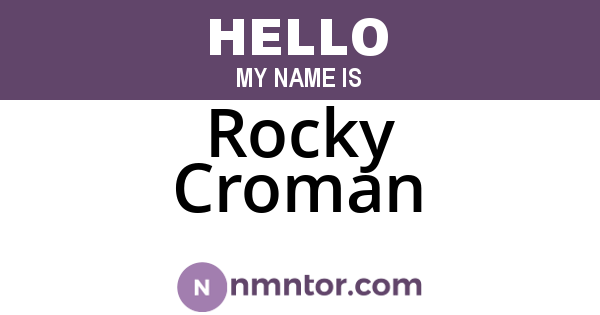 Rocky Croman