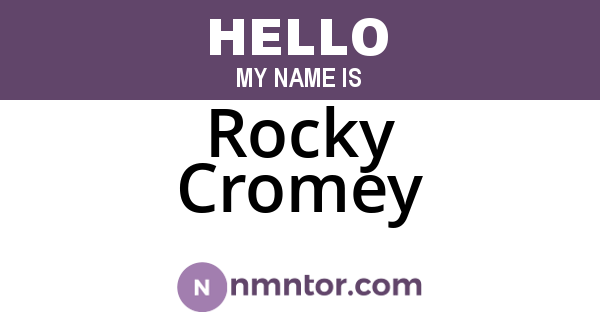 Rocky Cromey