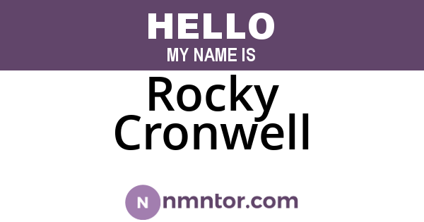 Rocky Cronwell
