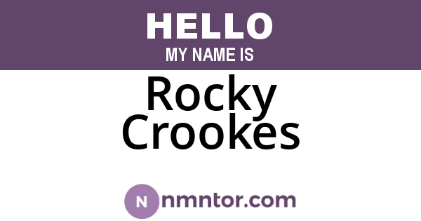 Rocky Crookes