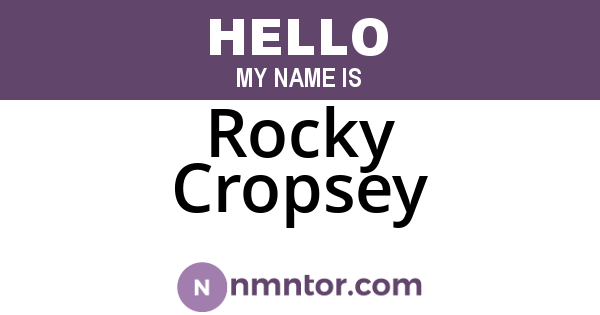 Rocky Cropsey