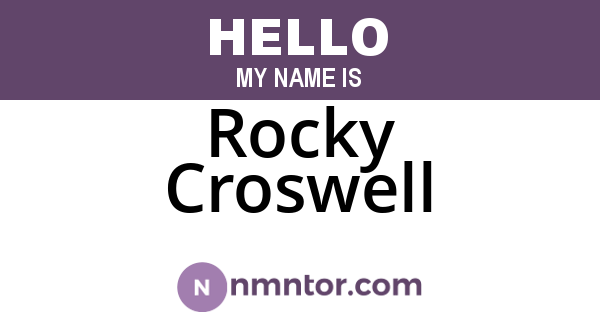 Rocky Croswell