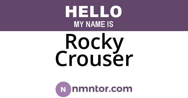 Rocky Crouser