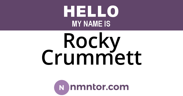 Rocky Crummett