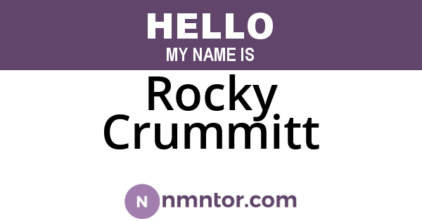 Rocky Crummitt