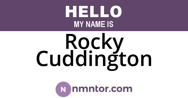 Rocky Cuddington