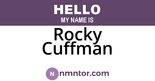 Rocky Cuffman