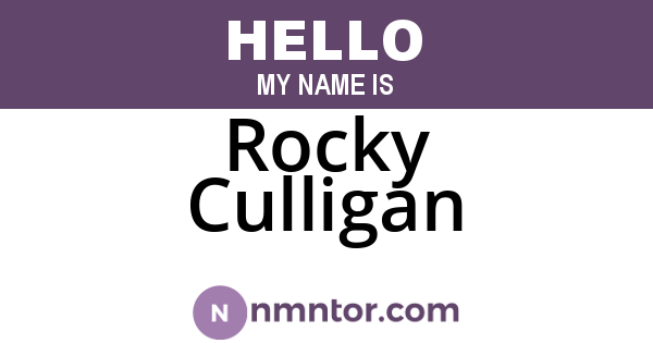 Rocky Culligan