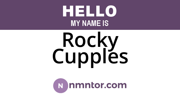 Rocky Cupples