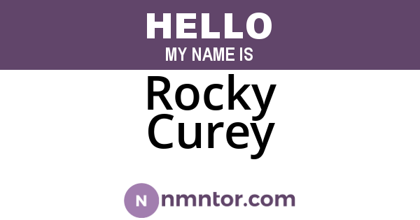 Rocky Curey