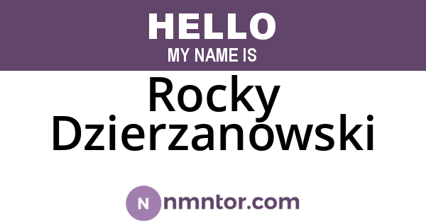Rocky Dzierzanowski