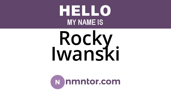 Rocky Iwanski