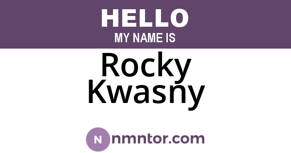 Rocky Kwasny